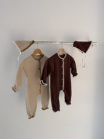 Load image into Gallery viewer, Wool Romper + Hat
